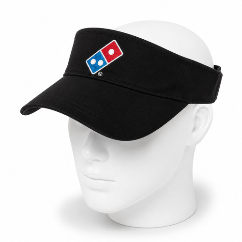 Domino pizza black - domino's, visor