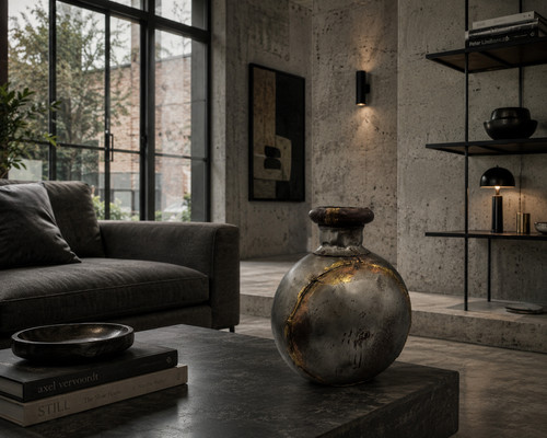 Rustic handcrafted metallic - handcrafted,