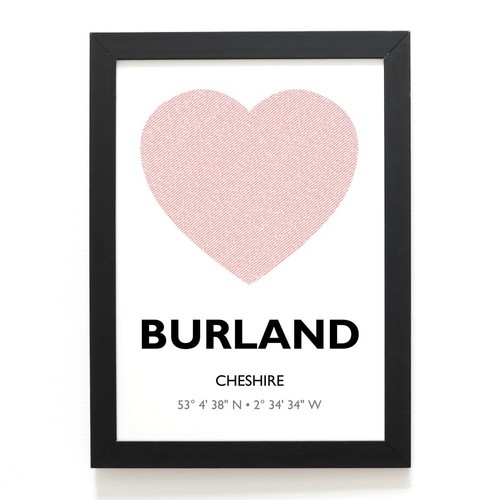 Print burland cheshire - a4,