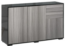 Modern Black & Grey Sideboard Cabinet – Brand New, Sealed Box