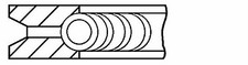 1 x Genuine Goetze 08-427100-00 Piston Ring Set Smart
