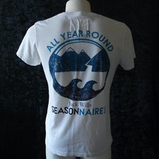 WILLS Jack Wills vintage SEASONNAIRES WINTER TOUR Gym t shirt Size XS