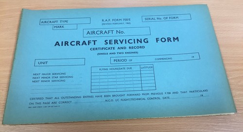 Raf form 700 - form, 700/e,