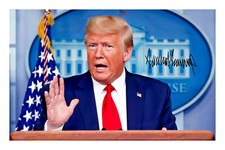 Donald Trump Signed A4 Photo