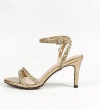 Women’s heels size 5.5. uk Apricot, Beige, Rose Gold Colour, Glitter Sparkly