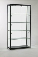 GLASS LOCKABLE BLACK TOWER