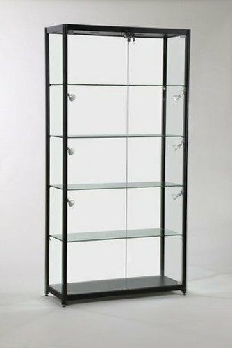 Glass lockable black - lockable,