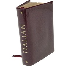 Burgess & Bowes Italian English Dictionary Midget Series Leather Cover