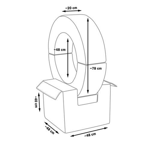 Hoop set blocks soft play - hoop,