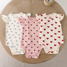 Ruffled Sleeve Baby Bodysuit