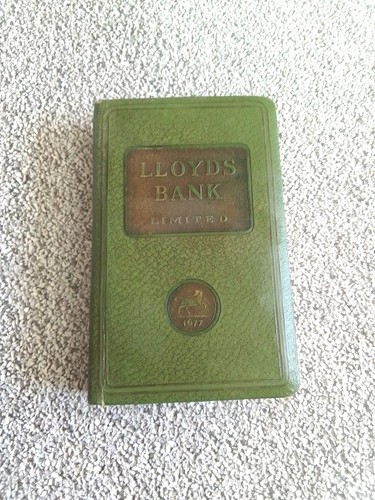 Vintage green savings bank - savings,