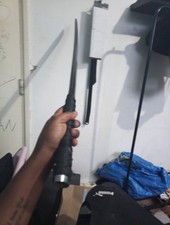 Black Bokken Wooden Practice Katana Sword with Sheath & Strap