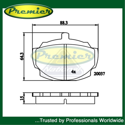 Premier brake pads set - brake,