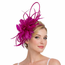 Flower Feather Fascinator with