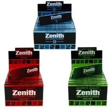Zenith 800 King Size Slim & Medium Cigarette Smoking Rolling Papers Genuine NEW