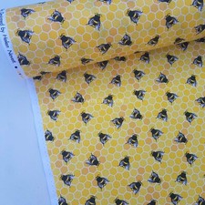 100% Cotton Fabric - Bees &