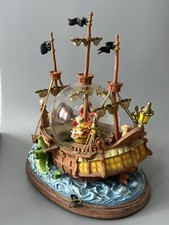 Disney “You Can Fly” Peter Pan Captain Hook Pirate Ship Musical Snow Globe Read