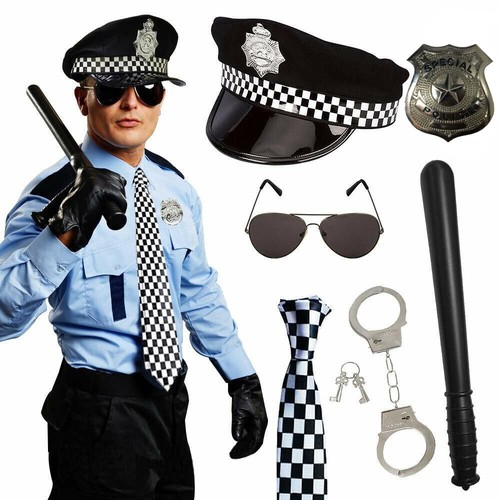 Unisex police costume fancy - police,
