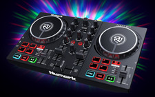 DJ Controller with Built-In Light Show - Numark Party Mix II 