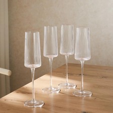 Gatsby Set of 4 Ripple Glass