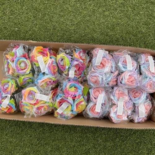 Bunches mixed colour foam - mixed,