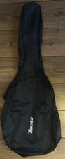 Maestro Guitar Case Zipper Gig Bag  ~ Black Nylon w/ Handle  + Shoulder Strap