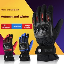 XXL Winter Motocycle Motorbike Gloves Waterproof Leather Padded Knuckle Safety