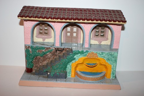Ceramic mexican house facade - ceramic,