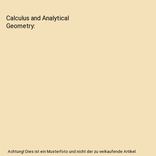 Calculus and analytical - calculus,