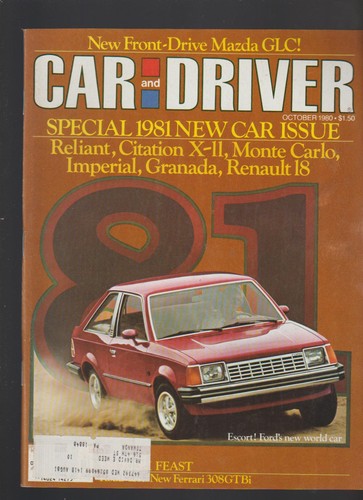 Car and driver magazine - car,