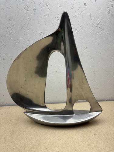Modern metal sailing boat - metal,