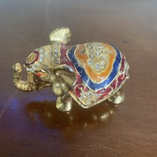Elephant Jewelry Trinket Box