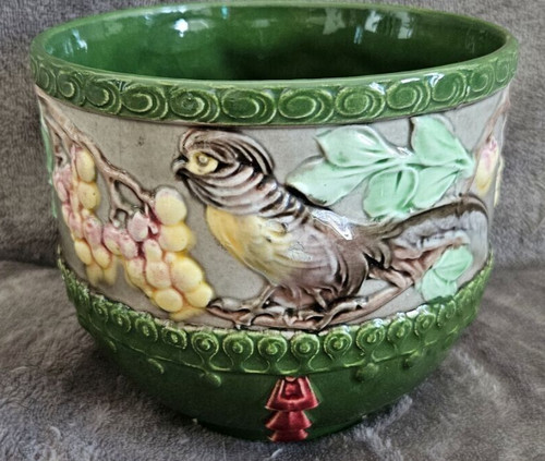 Art nouveau flower planter - art,
