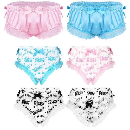 Mens sissy ruffled satin - sissy,