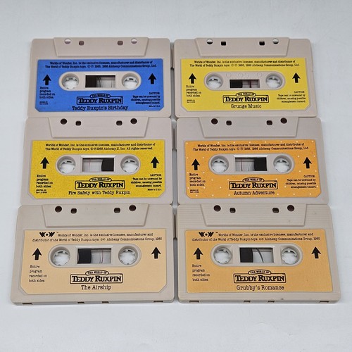 Teddy ruxpin cassette tape lot - teddy,