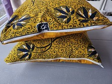 Set of 2 African Fabric