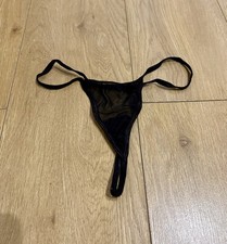 Black Burlesque Thong S/M