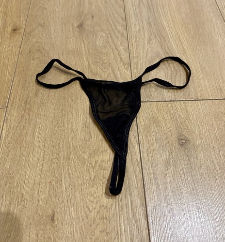 Black burlesque thong m - black,