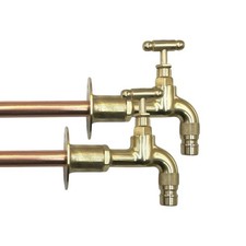 Vintage Style Brass Cloakroom