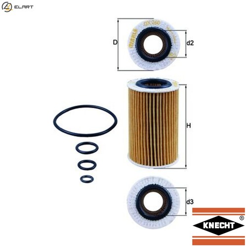 Oil filter 260d for - oil, ox