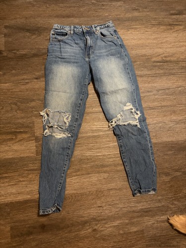 Kancan women blue denim mom - kancan,