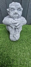 LATEX&FIBREGLASS MOULD OF A STONE GARDEN SITTING PIXIE/TROLL/ELF/GOBLIN