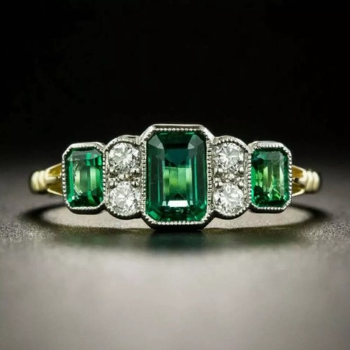 Emerald cut diamond - emerald,