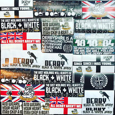 100 x Derby County Stickers inspired by Pride Park Shirt Scarf Badge Flag Cap