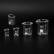 1Set Low Form Glass Beaker 5