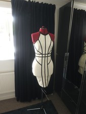 Bandage Knit Contrast Stripe Halter Midi dress size M 