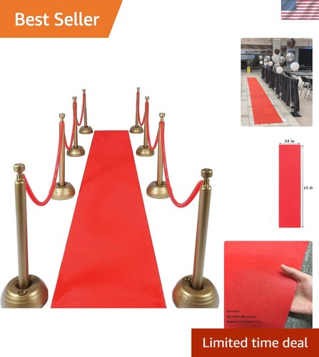 Water resistant red carpet - red,