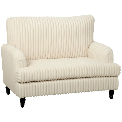 Homcom corduroy single sofa - corduroy,