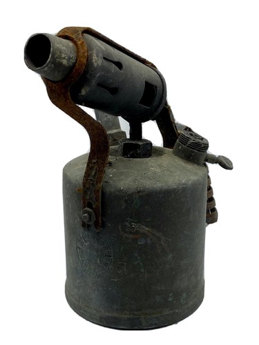 Vintage brass blow lamp torch - vintage,