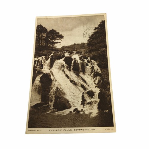 Postcard swallow falls bettws - postcard,